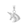 Silver Unicorn Charm Pendant