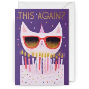 Grumpy cat birthday card