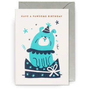 Pawsome Birthday card