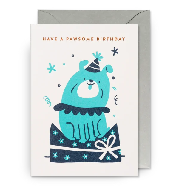 Pawsome Birthday card