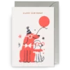 Happy dogs Birthday card