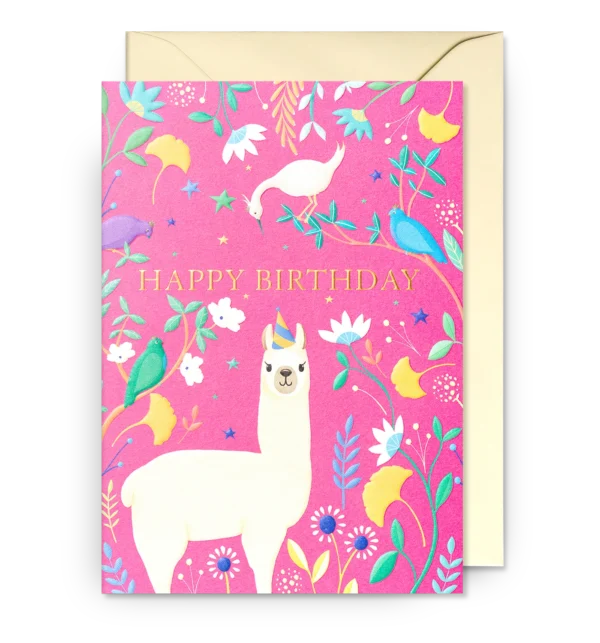 Llama Birthday card