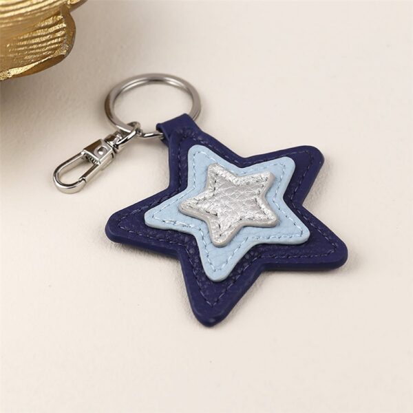 Blue star keyring