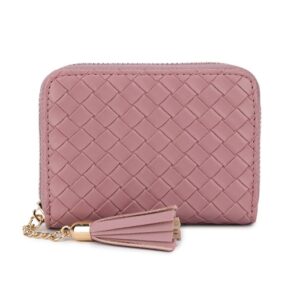 Dusky pink coin and card purse