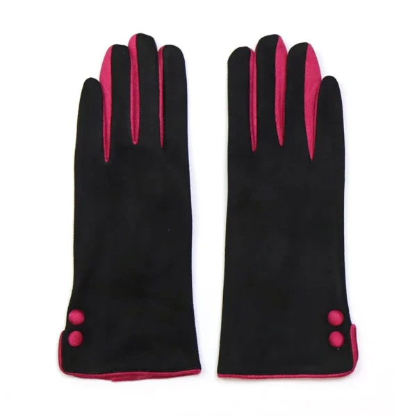 Black and pink gloves