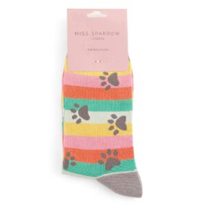 Paw print socks