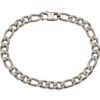 Mens stainless Steel Figaro bracelet LAB182