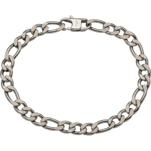 Mens stainless Steel Figaro bracelet LAB182