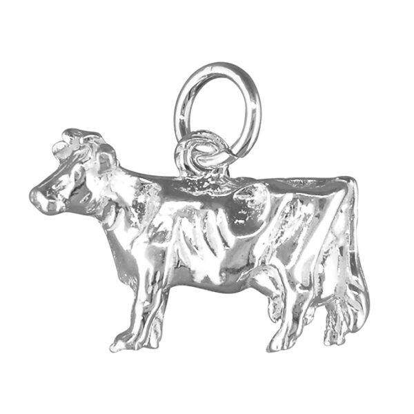 Sterling Silver cow charm