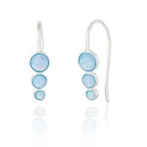 Blue Opal drop earrings