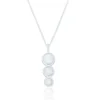 Sterling Silver and White Opal necklace