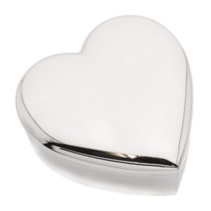 Heart Shaped Silver Trinket box