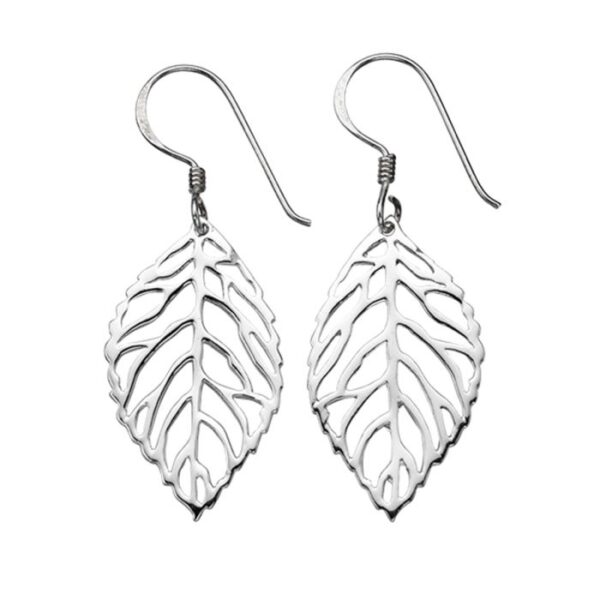 Sterling Silver Leaf drop earrings