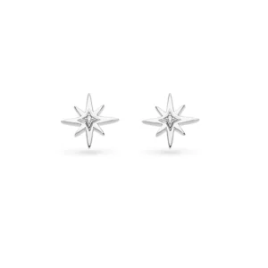 Sterling Silver North Star Stud earrings