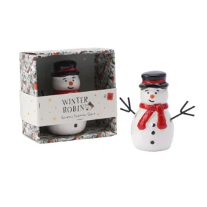 Ceramic Snowman Charm with gift box