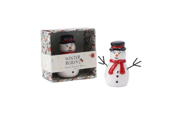 Ceramic Snowman Charm with gift box