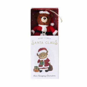 Christmas Bear in a Matchbox hanging decoration