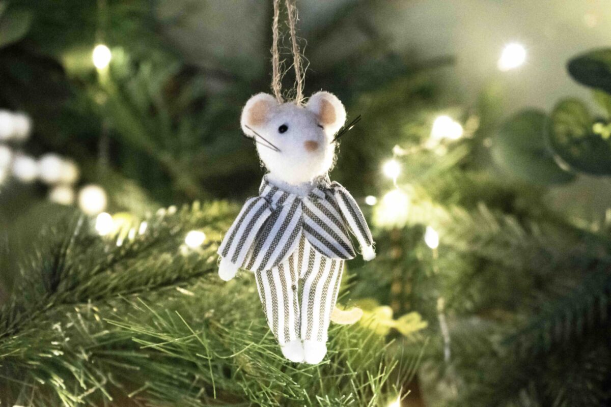 Christmas Mouse in Matchbox Decoration