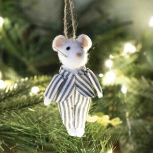 Christmas Mouse in Matchbox Decoration