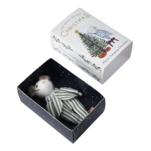 Christmas Mouse in Matchbox Decoration