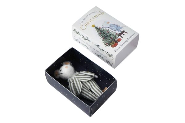 Christmas Mouse in Matchbox Decoration