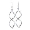 Sterling Silver Twist Drop earrings