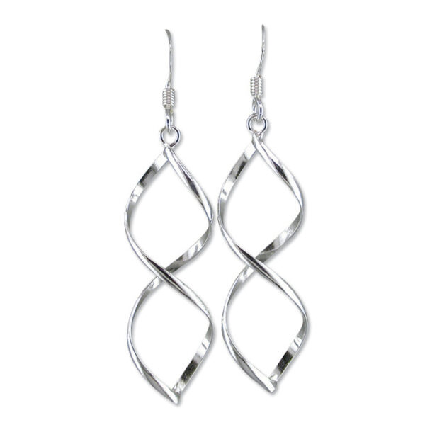 Sterling Silver Twist Drop earrings