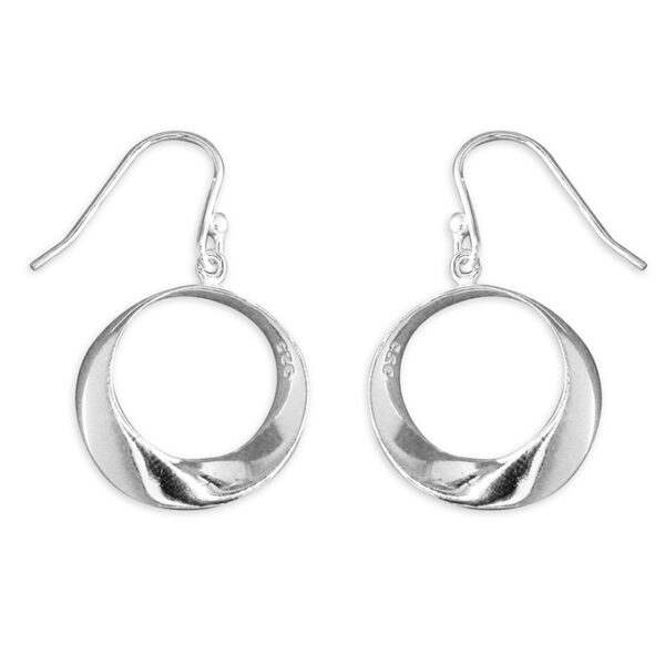 Open Circle Drop Earrings