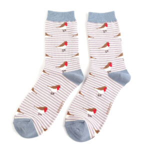 Festive Robin Socks