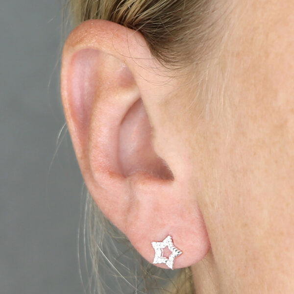 Sparkling Star Stud Earrings