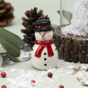 Ceramic Snowman Charm with gift box