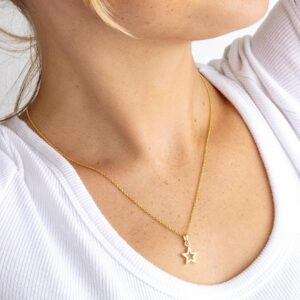 Gold Plated Chunky Star necklace