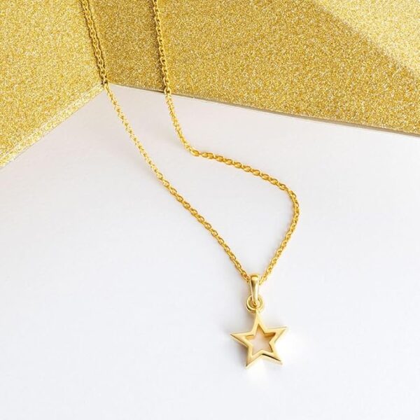 Gold Plated Chunky Star necklace