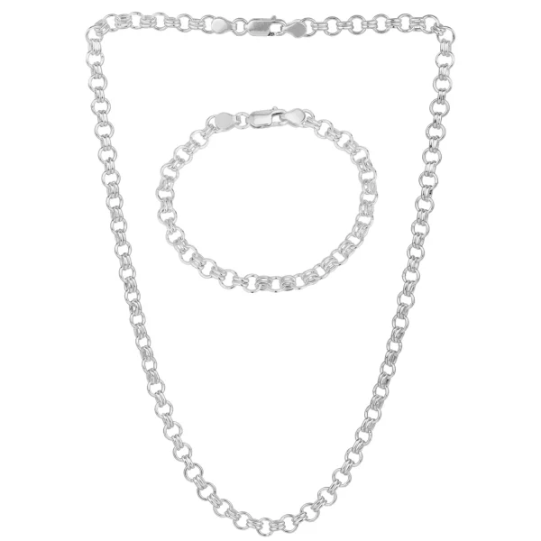 Double Loop Link Chain Necklace - Image 3